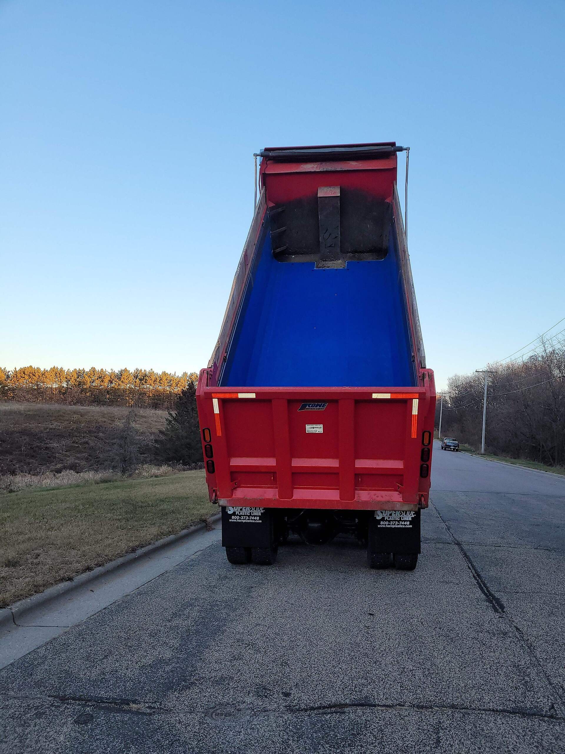 Blue Iron UHMW liner on truck