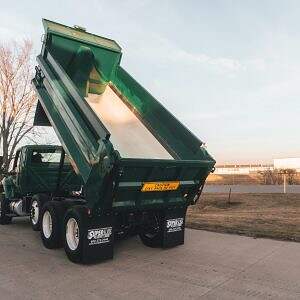 Blue Stripe HMW super-slide liner on truck